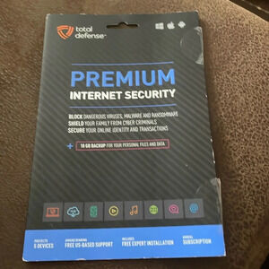 Total Defense Premium Internet Security new in sealed package -5 covered devices